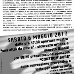 Verona - 6 maggio - Mostra "una città da paura" e presentazione dell'opuscolo "Contromisure"
